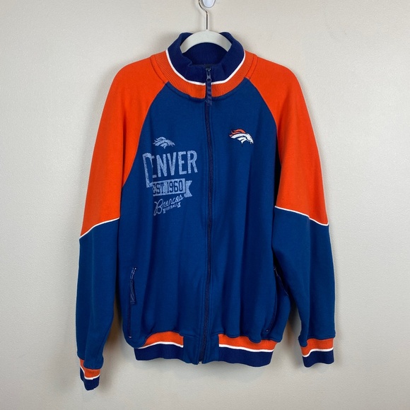 NFL Denver Broncos Full Zip Sweatshirt Jacket - Size XL - Picture 1 of 6